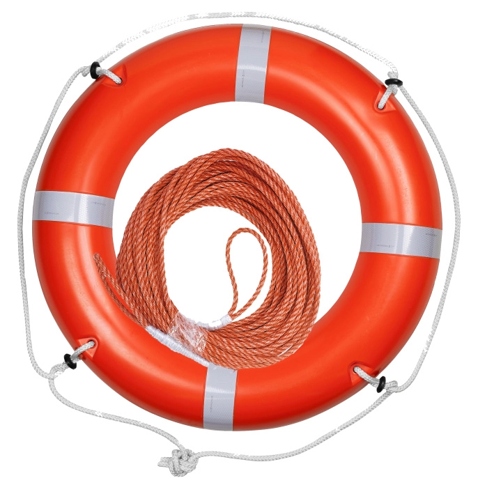 Круг спасательный 4.3 кг с линем 30 м тяжёлый КСЛ-02 серт. РМРС, РКО